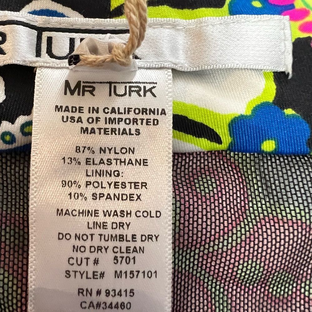 Mr. Turk men’s multi color short style swim trunks - Picture 5 of 7